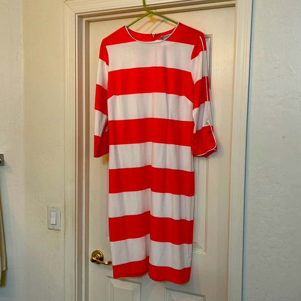 Downeast Basics Striped Dress Size L